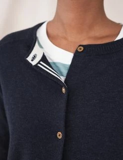 Coupon 🔔 White Stuff Cardigans Pure Organic Cotton Crew Neck Cardigan 👍 -New In Womens Sales 2022 SD 01 T83 1493 F0 X EC 1