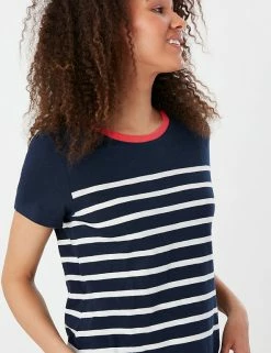 Best Pirce ๐ Joules Women Pure Cotton Striped Round Neck T-Shirt ๐ 11 Best Pirce ๐ Joules Women Pure Cotton Striped Round Neck T-Shirt ๐ -New In Womens Sales 2022 SD 01 T83 2306 ZZ X EC 3