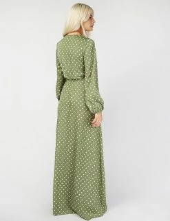 Discount ✔️ Little Mistress X Vogue Williams 👗 Dresses Polka Dot V-Neck Maxi Wrap 👗 Dress ⭐ -New In Womens Sales 2022 SD 01 T83 2914 J4 X EC 3