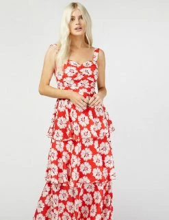 Best reviews of 🌟 Little Mistress X Vogue Williams 👗 Dresses Floral Sleeveless Tiered Midaxi 👗 Dress 🤩 -New In Womens Sales 2022 SD 01 T83 2939 B4 X EC 2