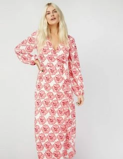 Outlet 🥰 Little Mistress X Vogue Williams 👗 Dresses Floral V-Neck Midaxi Wrap 👗 Dress 🔥 -New In Womens Sales 2022 SD 01 T83 2949 B4 X EC 2