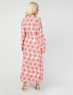 Outlet 🥰 Little Mistress X Vogue Williams 👗 Dresses Floral V-Neck Midaxi Wrap 👗 Dress 🔥 -New In Womens Sales 2022 SD 01 T83 2949 B4 X EC 3