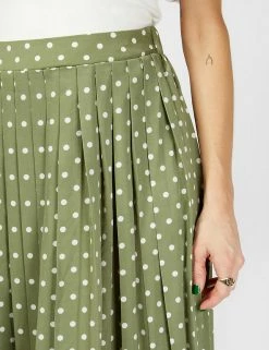 Best Pirce 🎁 Little Mistress X Vogue Williams 👗 Skirts Polka Dot Pleated Midaxi 👗 Skirt 🌟 -New In Womens Sales 2022 SD 01 T83 2998 J4 X EC 4