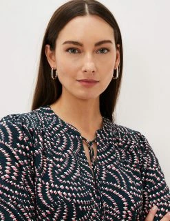 Best deal 👍 Phase Eight 👗 Dresses Geometric Tie Neck Waisted 👗 Dress 👍 -New In Womens Sales 2022 SD 01 T83 3089 ZZ X EC 3