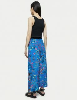 Cheapest ⌛ Jigsaw Trousers Floral Belted Wide Leg Culottes 🤩 -New In Womens Sales 2022 SD 01 T83 3868 E4 X EC 2