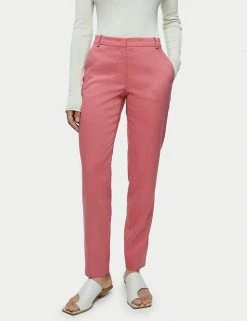 Best deal ๐ Jigsaw Linen Blend Tapered Ankle Grazer Trousers ๐