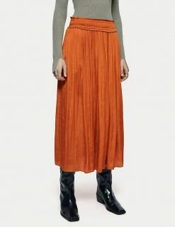 Hot Sale ⭐ Jigsaw 👗 Skirts Satin Ruffle Midaxi Slip 👗 Skirt 👍 -New In Womens Sales 2022 SD 01 T83 3971 P0 X EC 1