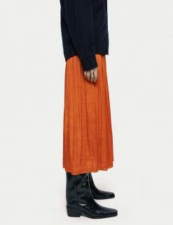 Hot Sale ⭐ Jigsaw 👗 Skirts Satin Ruffle Midaxi Slip 👗 Skirt 👍 -New In Womens Sales 2022 SD 01 T83 3971 P0 X EC 2