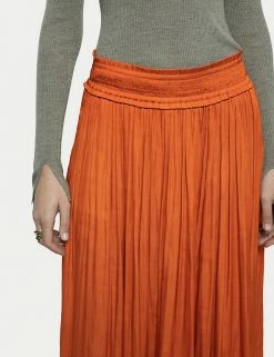 Hot Sale ⭐ Jigsaw 👗 Skirts Satin Ruffle Midaxi Slip 👗 Skirt 👍 -New In Womens Sales 2022 SD 01 T83 3971 P0 X EC 3