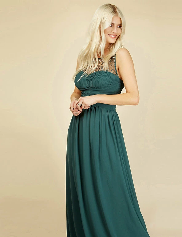 Best Sale β Little Mistress π Dresses Embellished Sweetheart Neckline Maxi π Dress π 3 Best Sale β Little Mistress π Dresses Embellished Sweetheart Neckline Maxi π Dress π - Image 3