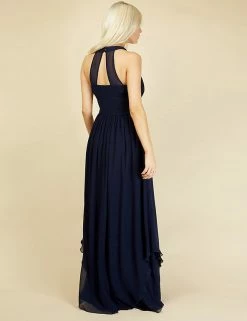 Hot Sale ⭐ Little Mistress 👗 Dresses Round Neck Pleated Maxi Waisted 👗 Dress 🌟 -New In Womens Sales 2022 SD 01 T83 3992 F0 X EC 3