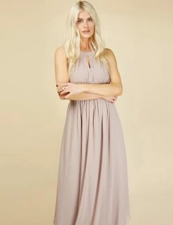 Hot Sale ⭐ Little Mistress 👗 Dresses Round Neck Pleated Maxi Waisted 👗 Dress 🌟 -New In Womens Sales 2022 SD 01 T83 3992 MG X EC 1