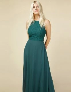 Discount 🧨 Little Mistress 👗 Dresses Lace Round Neck Sleeveless Maxi 👗 Dress 🛒 -New In Womens Sales 2022 SD 01 T83 3995 RN X EC 1