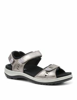 Best Pirce 😍 Hotter Walk II Leather Ankle Strap Riptape 🩴 Sandals 😀 -New In Womens Sales 2022 SD 01 T83 4793 VF X EC 1