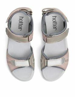 Best Pirce 😍 Hotter Walk II Leather Ankle Strap Riptape 🩴 Sandals 😀 -New In Womens Sales 2022 SD 01 T83 4793 ZZ X EC 90