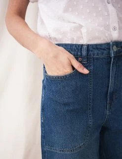 Top 10 🔔 White Stuff Women Cotton Rich Wide Leg Cropped 👖 Jeans 🛒 -New In Womens Sales 2022 SD 01 T83 5194 GJ X EC 1