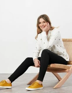 Best deal 🤩 Joules Cotton Rich Side Zip Skinny Trousers 🧨 -New In Womens Sales 2022 SD 01 T83 5607 Y0 X EC 3