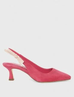 New 🎉 HOBBS Suede Stiletto Heel Pointed Slingback 👟 Shoes 🌟