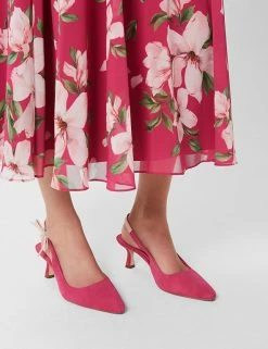 New 🎉 HOBBS Suede Stiletto Heel Pointed Slingback 👟 Shoes 🌟 -New In Womens Sales 2022 SD 01 T83 6525 A0 X EC 2