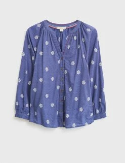 Best reviews of 🌟 White Stuff 👕 Shirts & Blouses Pure Cotton Embroidered Long Sleeve 👕 Shirt 🧨