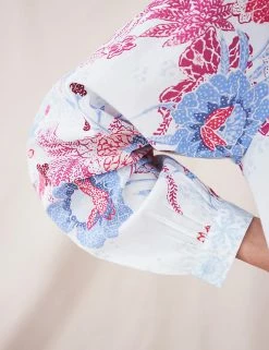 Brand new 🔥 White Stuff 👚 Shirts & Blouses Pure Cotton Floral Long Sleeve 👚 Shirt 💯 -New In Womens Sales 2022 SD 01 T83 6741 Y8 X EC 2