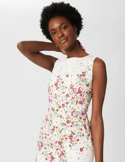 Brand new 😍 HOBBS 👗 Dresses Cotton Rich Floral Sleeveless Shift 👗 Dress 🌟 -New In Womens Sales 2022 SD 01 T83 7984 ZZ X EC 1