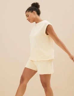 Buy 🎉 BODY Loungewear Pure Cotton Cool Comfort™ Lounge Shortie Set 👍 -New In Womens Sales 2022 SD 02 T37 1210J QD X EC 1