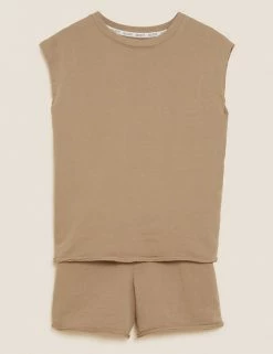 Buy 🎉 BODY Loungewear Pure Cotton Cool Comfort™ Lounge Shortie Set 👍 -New In Womens Sales 2022 SD 02 T37 1210J TI X EC 90