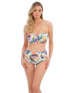 Budget ✨ Fantasie 👙 Bikinis Paradiso Floral Wired Twist Front Bandeau 👙 Bikini Top 🔔 -New In Womens Sales 2022 SD 10 T13 2610 E4 X EC 3