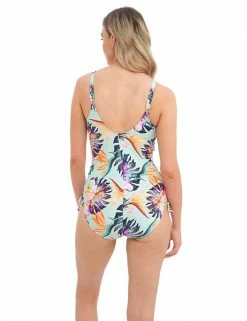 Flash Sale 🎉 Fantasie 🩱 Swimsuits Paradiso Printed Wired Twist Front Ruched 🩱 Swimsuit 🌟 -New In Womens Sales 2022 SD 10 T13 2611 E4 X EC 1