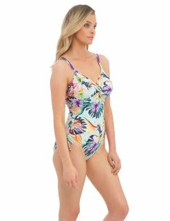 Flash Sale 🎉 Fantasie 🩱 Swimsuits Paradiso Printed Wired Twist Front Ruched 🩱 Swimsuit 🌟 -New In Womens Sales 2022 SD 10 T13 2611 E4 X EC 2