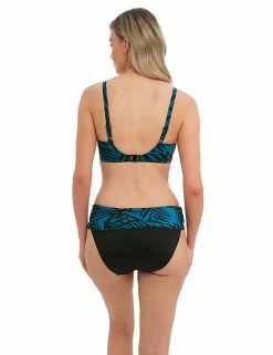 Discount 🎉 Fantasie 👙 Bikinis Palmetto Print Roll Top 👙 Bikini Bottoms 😉 -New In Womens Sales 2022 SD 10 T13 2661 E4 X EC 2