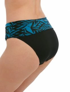 Discount 🎉 Fantasie 👙 Bikinis Palmetto Print Roll Top 👙 Bikini Bottoms 😉 -New In Womens Sales 2022 SD 10 T13 2661 E4 X EC 3