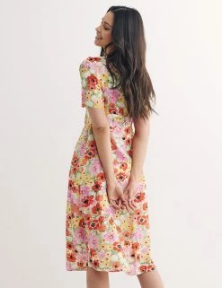 Top 10 🤩 Nobody's Child 👗 Dresses Floral V-Neck Button Through Midi Tea 👗 Dress 🛒 -New In Womens Sales 2022 SD 10 T82 1241 J4 X EC 2