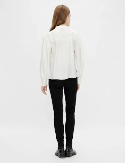 Top 10 🌟 Y.A.S 👚 Shirts & Blouses Embroidered Round Neck Long Sleeve 👚 Shirt 👍 -New In Womens Sales 2022 SD 10 T82 1511 Z0 X EC 2