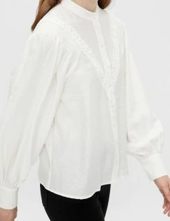 Top 10 🌟 Y.A.S 👚 Shirts & Blouses Embroidered Round Neck Long Sleeve 👚 Shirt 👍 -New In Womens Sales 2022 SD 10 T82 1511 Z0 X EC 3
