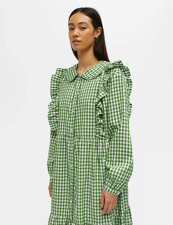 Brand new ⭐ OBJECT 👗 Dresses Gingham Midaxi 👕 Shirt 👗 Dress 🥰 6 Brand new ⭐ OBJECT 👗 Dresses Gingham Midaxi 👕 Shirt 👗 Dress 🥰 - Image 6