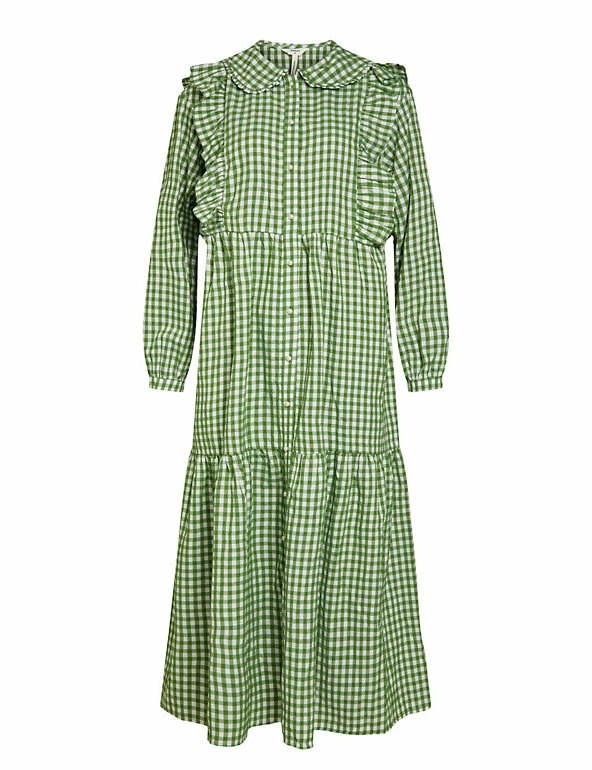 Brand new ⭐ OBJECT 👗 Dresses Gingham Midaxi 👕 Shirt 👗 Dress 🥰 2 Brand new ⭐ OBJECT 👗 Dresses Gingham Midaxi 👕 Shirt 👗 Dress 🥰 - Image 2