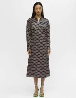 Best Sale 🎉 OBJECT 👗 Dresses Geometric Midaxi Wrap 👗 Dress 🎁 -New In Womens Sales 2022 SD 10 T82 4718 Y4 X EC 3