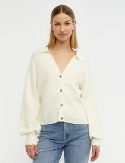 Cheap 💯 OBJECT Cardigans Knitted V-Neck Relaxed Cardigan 😀 -New In Womens Sales 2022 SD 10 T82 4731 K0 X EC 0