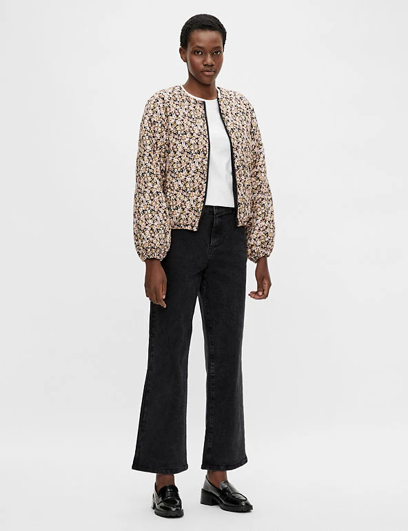 Best reviews of 🥰 OBJECT 🧥 Coats & Jackets Floral Collarless Bomber Jacket 😉 4 Best reviews of 🥰 OBJECT 🧥 Coats & Jackets Floral Collarless Bomber Jacket 😉 - Image 4