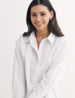 Wholesale 🎁 Nobody's Child 👕 Shirts & Blouses Organic Cotton Relaxed Long Sleeve 👕 Shirt 🥰 -New In Womens Sales 2022 SD 10 T82 4802 Z0 X EC 3