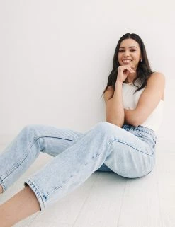 Outlet 🥰 Nobody's Child Women Straight Leg Cropped 👖 Jeans 🔥