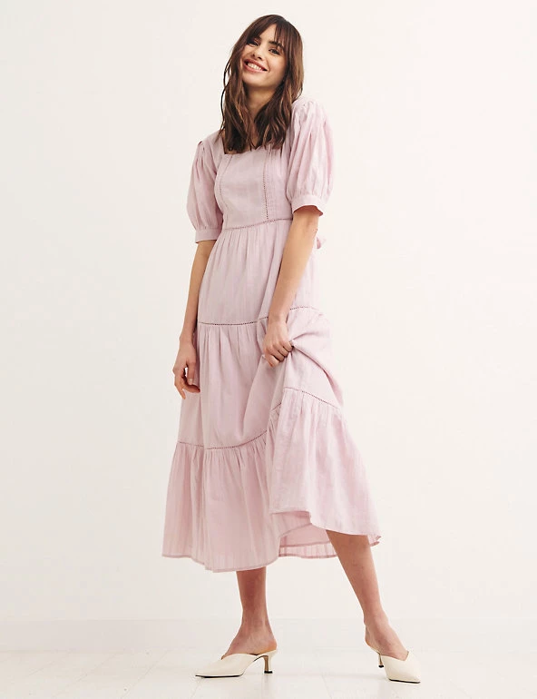 Best deal 🔥 Nobody's Child 👗 Dresses Pure Cotton Square Neck Midi Smock 👗 Dress 😀 1 Best deal 🔥 Nobody's Child 👗 Dresses Pure Cotton Square Neck Midi Smock 👗 Dress 😀