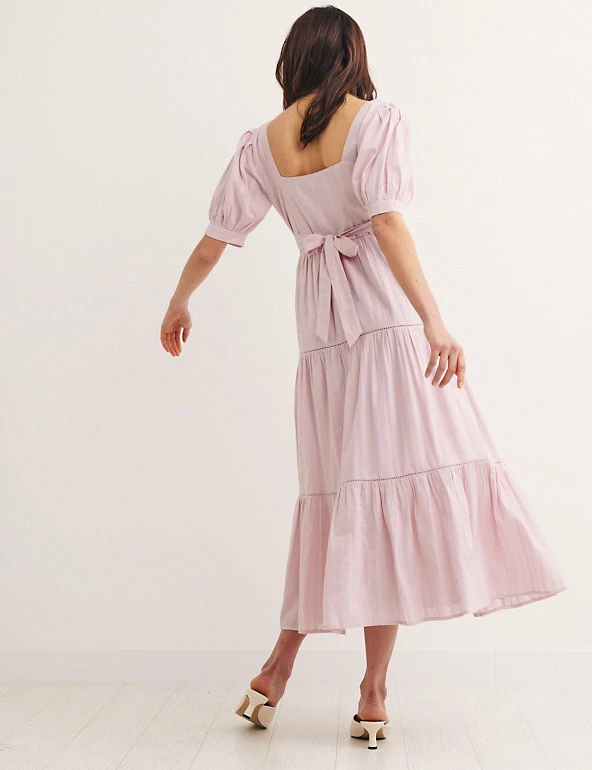 Best deal 🔥 Nobody's Child 👗 Dresses Pure Cotton Square Neck Midi Smock 👗 Dress 😀 3 Best deal 🔥 Nobody's Child 👗 Dresses Pure Cotton Square Neck Midi Smock 👗 Dress 😀 - Image 3