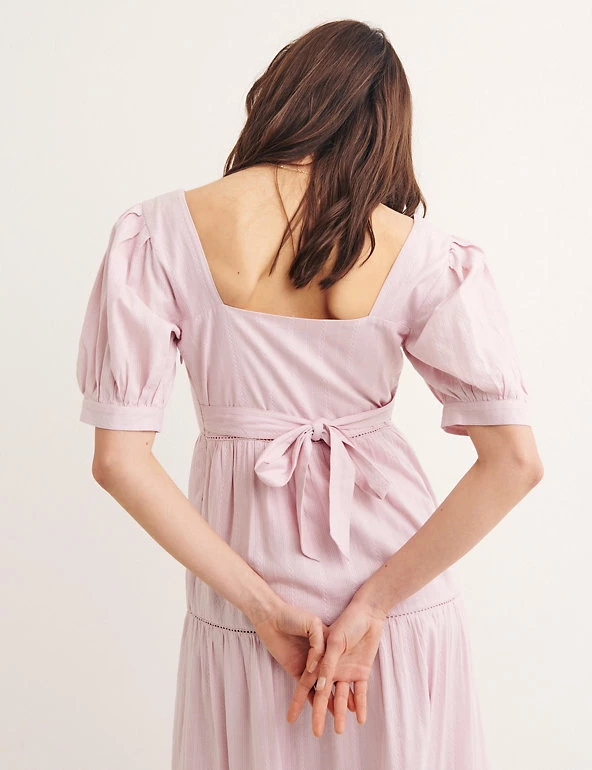 Best deal 🔥 Nobody's Child 👗 Dresses Pure Cotton Square Neck Midi Smock 👗 Dress 😀 4 Best deal 🔥 Nobody's Child 👗 Dresses Pure Cotton Square Neck Midi Smock 👗 Dress 😀 - Image 4