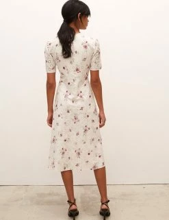 Discount 🥰 Nobody's Child 👗 Dresses Pure Cotton Floral Midi Tea 👗 Dress 🎁 -New In Womens Sales 2022 SD 10 T82 4829 Z4 X EC 2