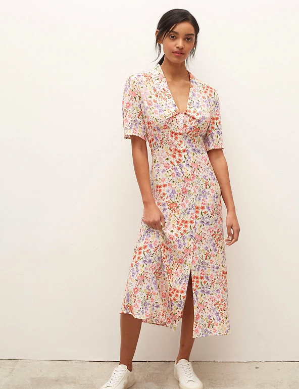 Discount π Nobody's Child π Dresses Floral Collared Midi π Shirt π Dress π 1 Discount π Nobody's Child π Dresses Floral Collared Midi π Shirt π Dress π