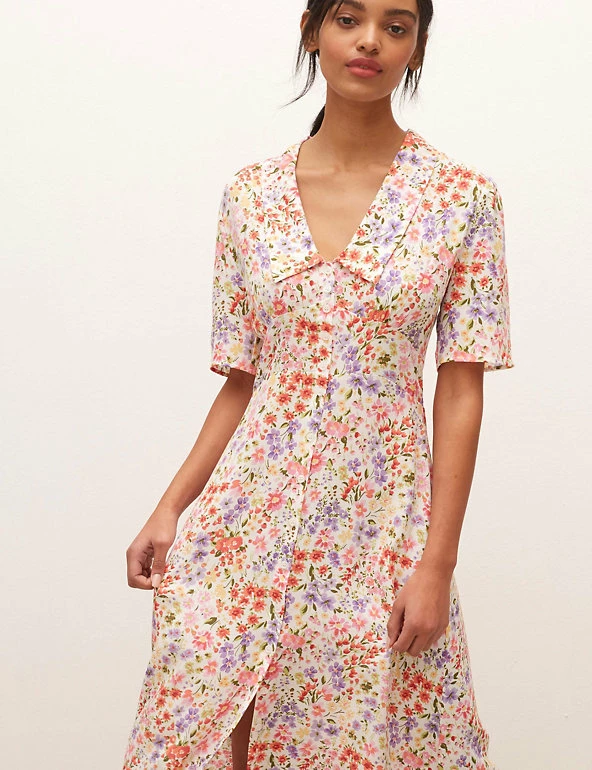 Discount π Nobody's Child π Dresses Floral Collared Midi π Shirt π Dress π 5 Discount π Nobody's Child π Dresses Floral Collared Midi π Shirt π Dress π - Image 5