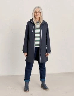 Wholesale ❤️ Seasalt Cornwall 🧥 Coats & Jackets Cotton Blend Waterproof Hooded Raincoat 👏 -New In Womens Sales 2022 SD 10 T83 1078 F0 X EC 1